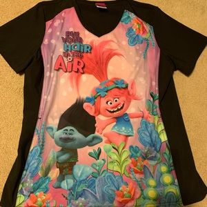 Trolls scrub top
